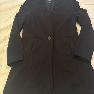 Black One-Button Blazer